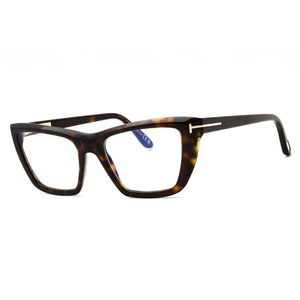 NWT Tom Ford FT6047-B Dark Havana Cat Eye 54mm Eyeglasses